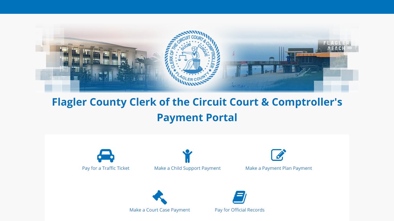 Flagler County Clerk of the Circuit Court & Comptroller Payment Portal